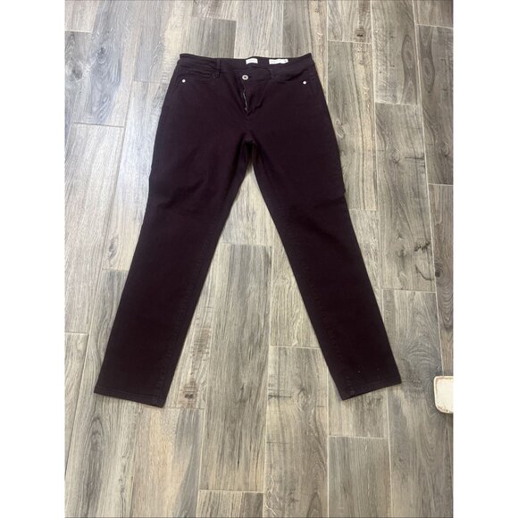 J. Jill Women's Authentic Fit Slim Ankle Denim Jeans Dark Fig Size 12 Pants - Picture 1 of 8